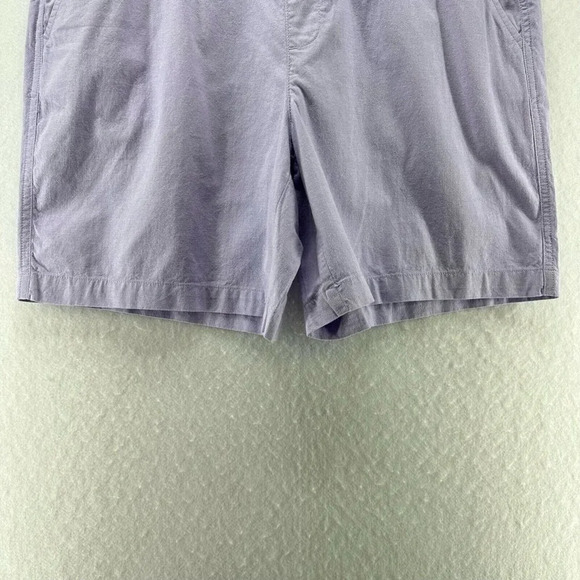 Lands' End Shorts Womens Size 16 Chino Elastic Waist Walking Cotton Blend Purple - Picture 4 of 10